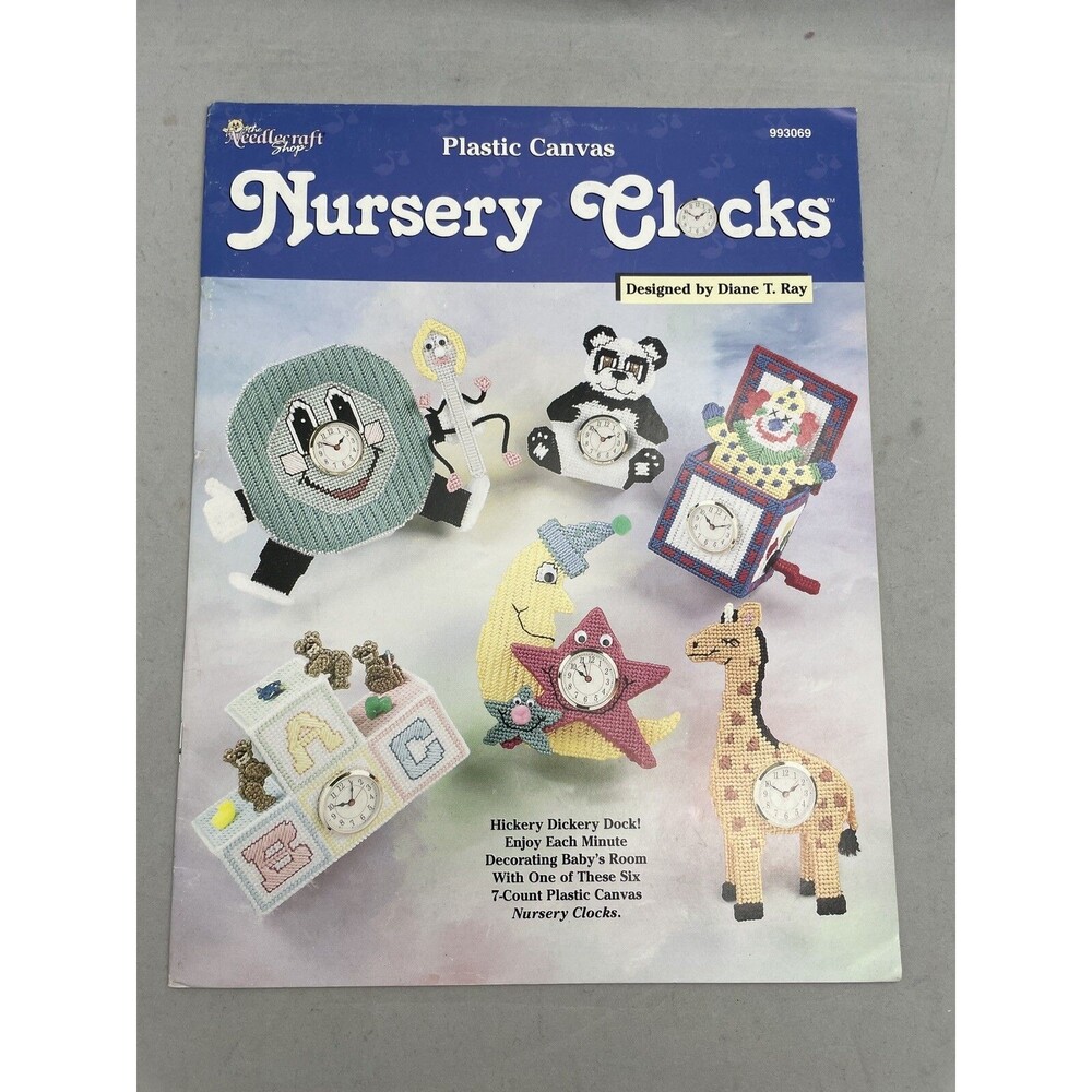 Plastic Canvas Nursery Clocks Diane Ray Needlecraft Shop 993069 Pattern Book